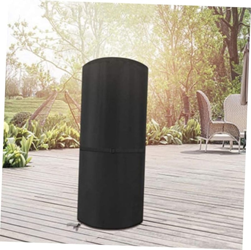 Heavy Duty Oxford Fabric Patio Heater Cover Fits Base Height Black - Image 5